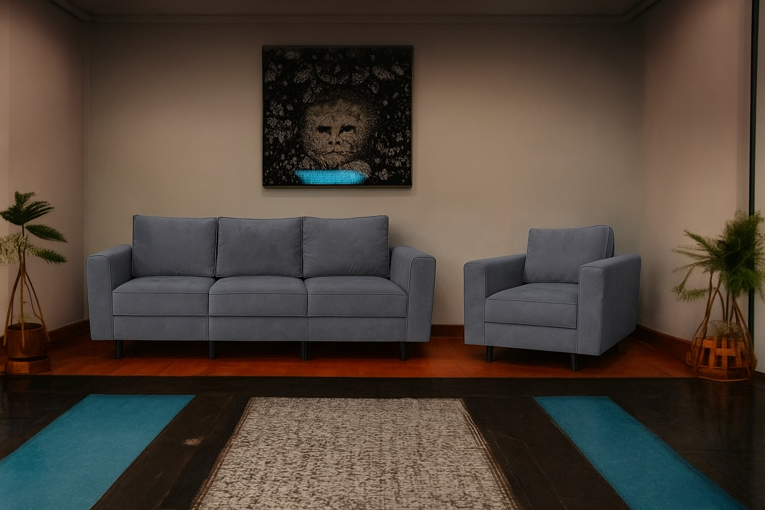 Sofa MODULO 65 - 3 osobowa + fotel