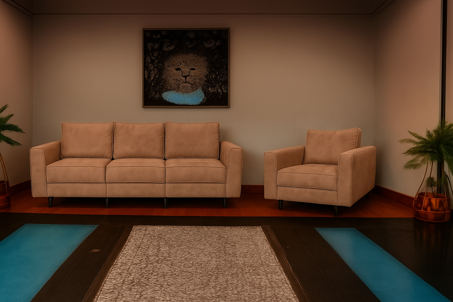 Sofa MODULO 65 - 3 osobowa + fotel - obrazek 2