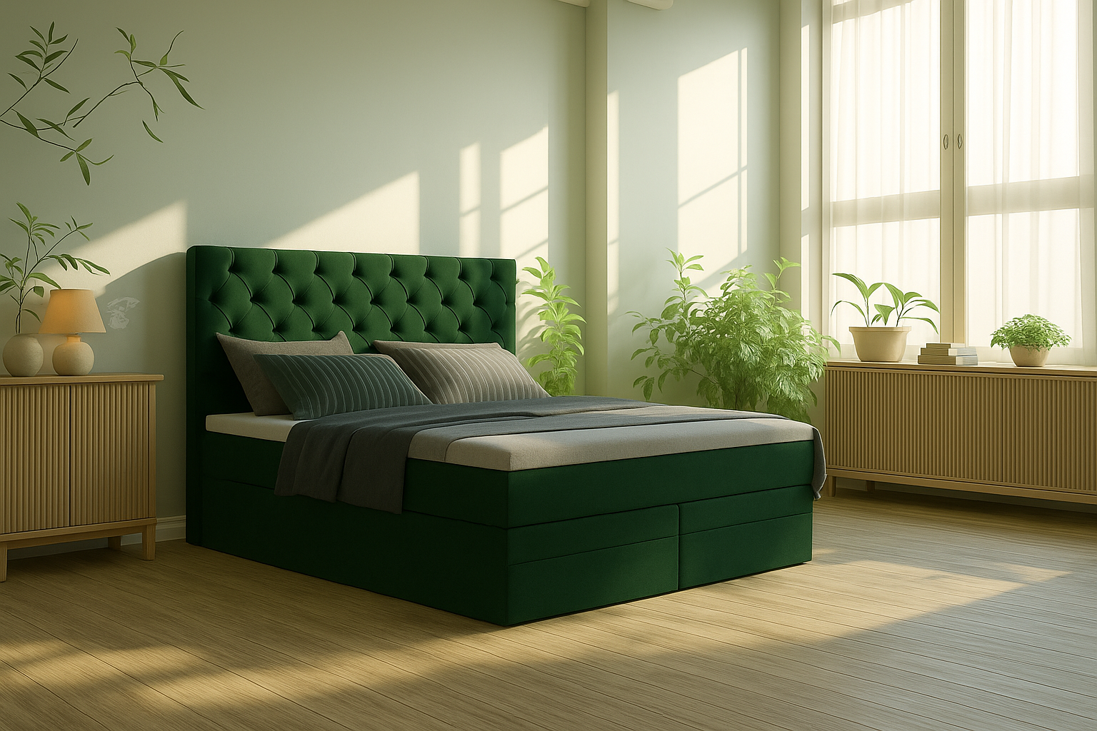 Łóżko kontynentalne 90x200 MADERA DUO - obrazek 4