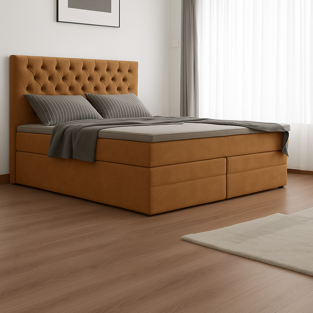 Łóżko kontynentalne 180x200 MADERA DUO - obrazek 2