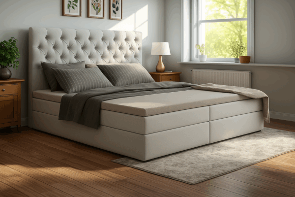 Łóżko kontynentalne 90x200 MADERA