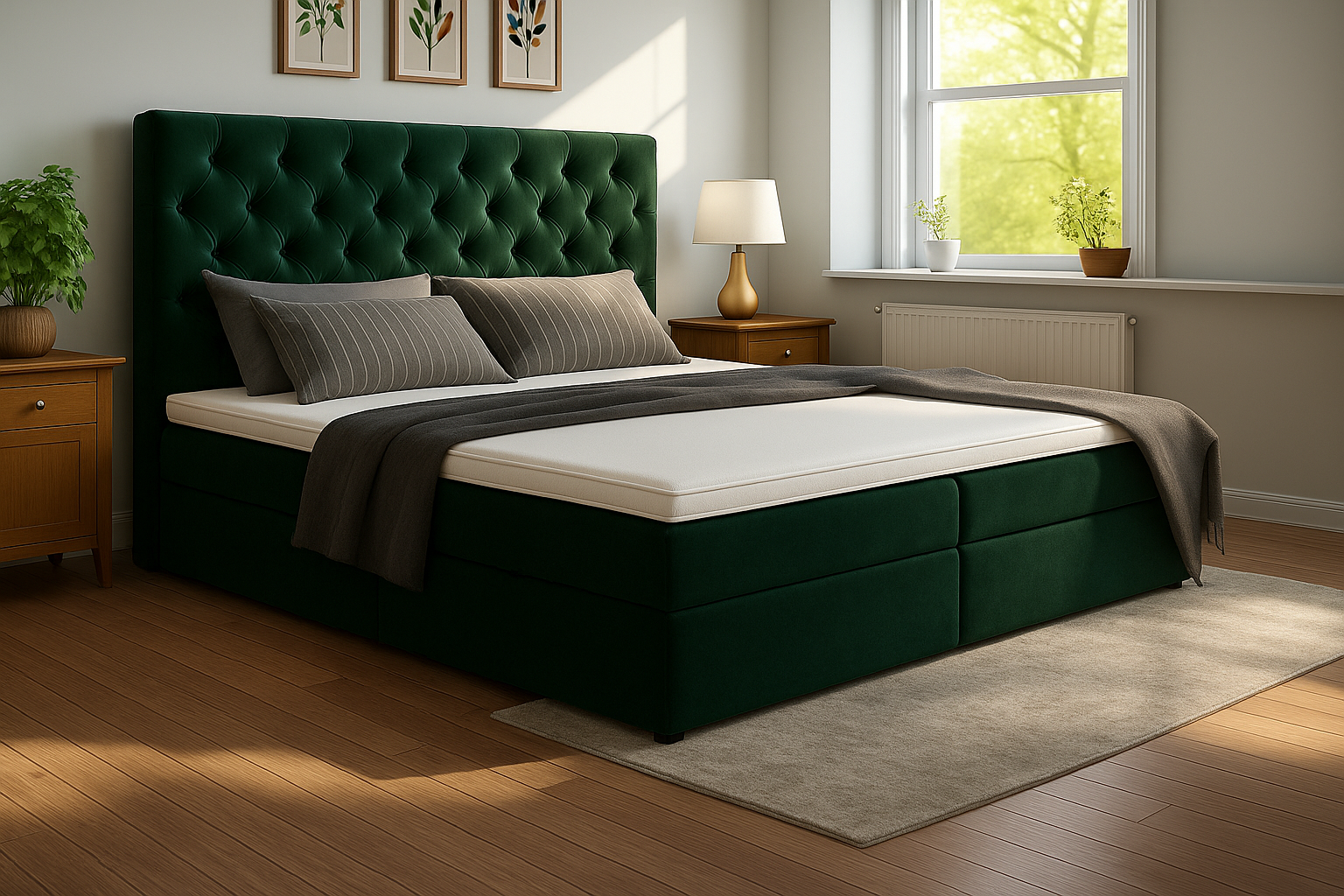 Łóżko kontynentalne 90x200 MADERA - obrazek 6