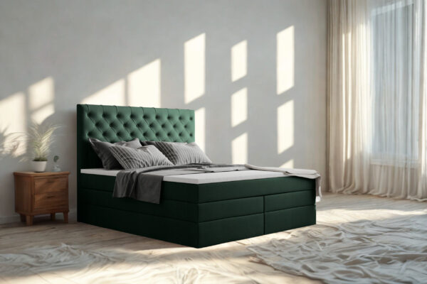 Łóżko kontynentalne 200x200 MADERA DUO