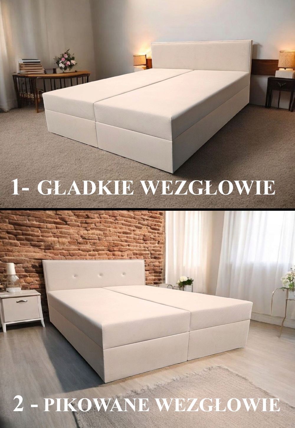 Łóżko kontynentalne 200X200 SAMOS - obrazek 7