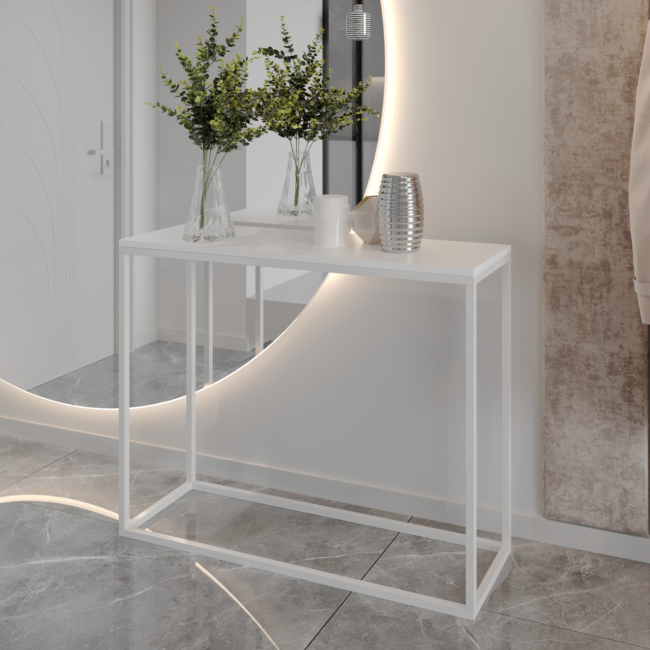 Konsola ARAMIS 100cm biały / biały
