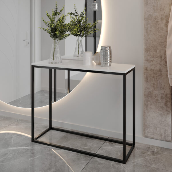 Konsola ARAMIS 80cm czarny / biały
