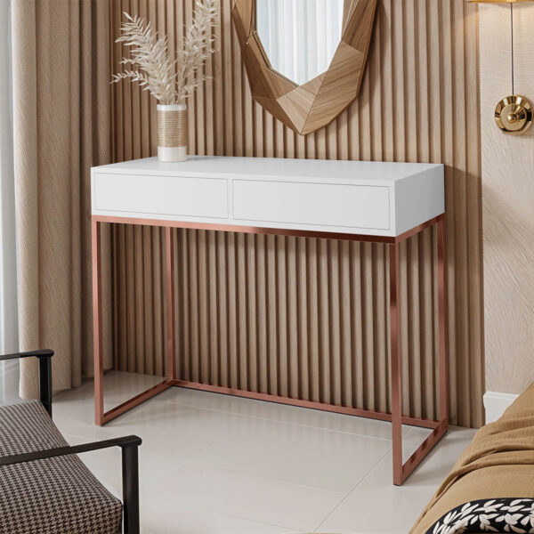 Toaletka ALICANTE 80cm miedź / biały