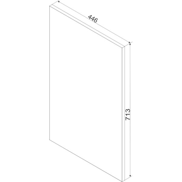 Front do zmywarki 45PZ ELLEN 14 biała alaska