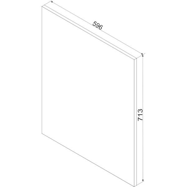 Front do zmywarki 60PZ ELLEN 16 biała alaska
