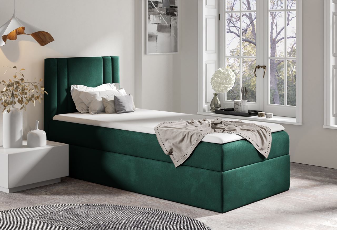 Łóżko kontynentalne CAMEO 90x200 prawe + Topper GRATIS