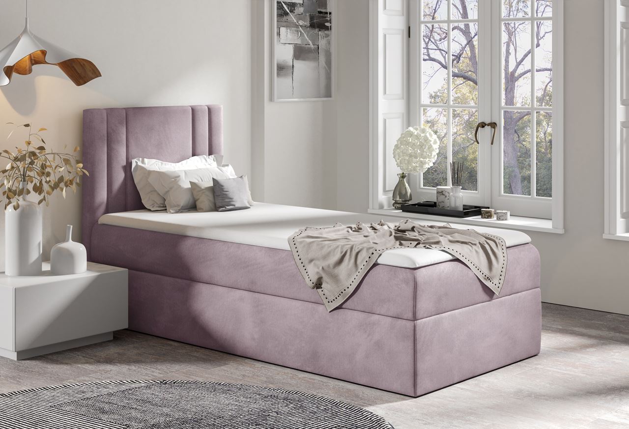 Łóżko kontynentalne CAMEO 90x200 prawe + Topper GRATIS