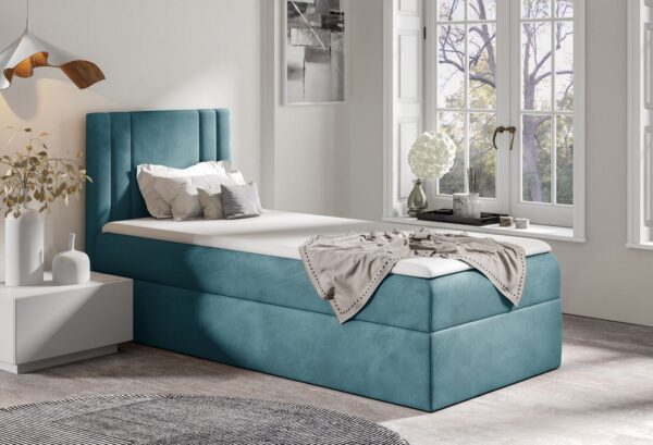 Łóżko kontynentalne CAMEO 100x200 lewe + Topper GRATIS