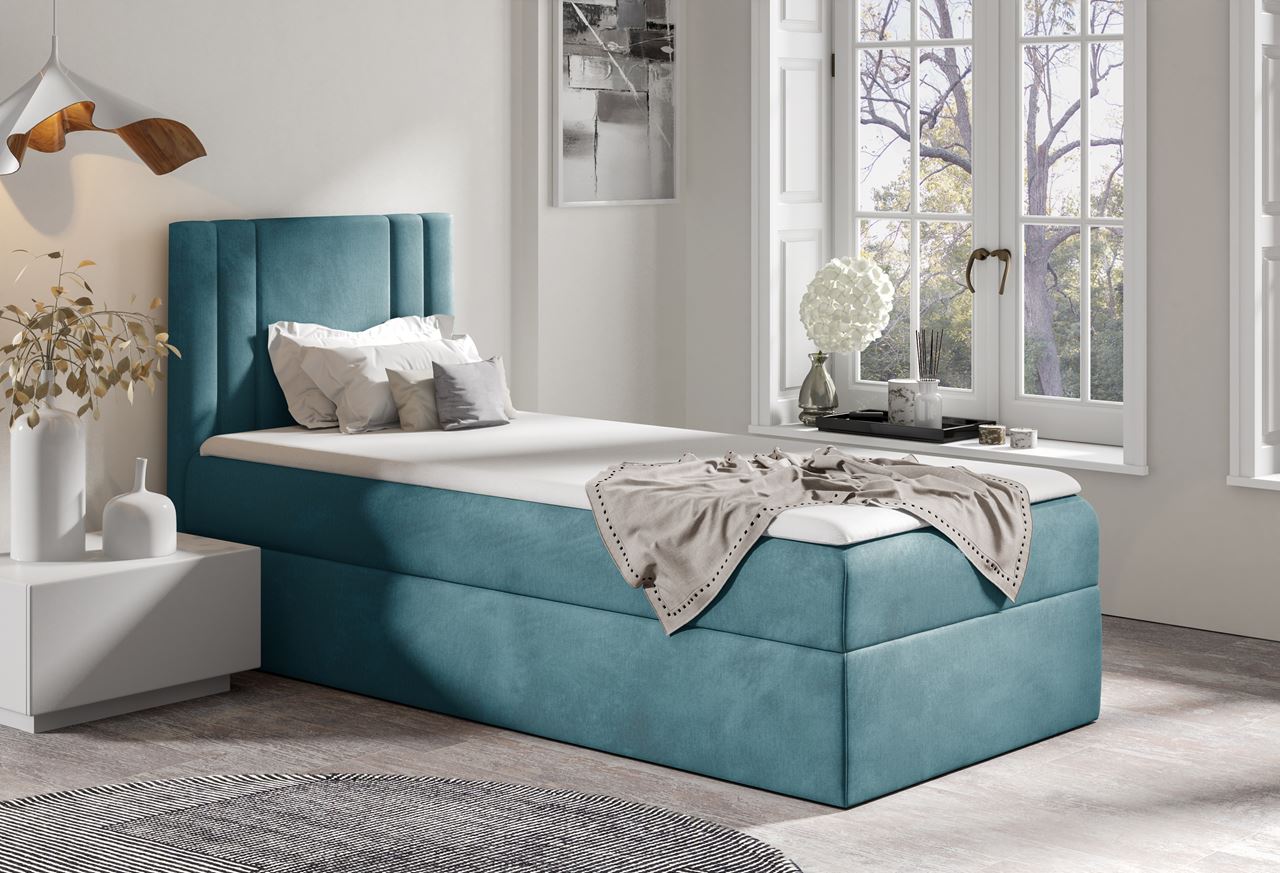 Łóżko kontynentalne CAMEO 100x200 lewe + Topper GRATIS