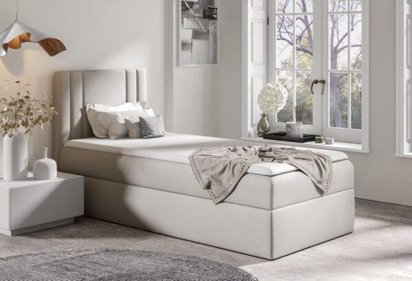 Łóżko kontynentalne CAMEO 100x200 lewe + Topper GRATIS