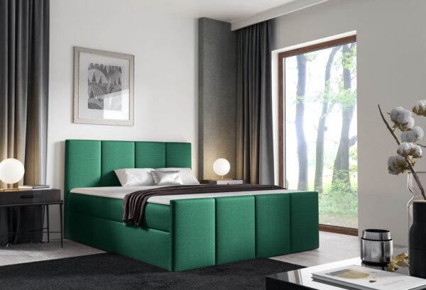 Łóżko kontynentalne LEONTIS 200x200 + Topper GRATIS