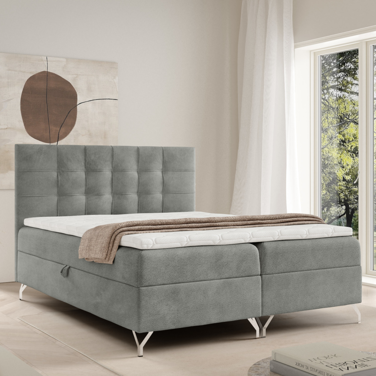 Łóżko kontynentalne SIEBEN 200x200 #personalizuj