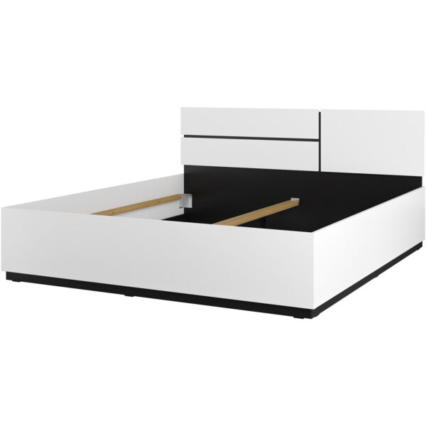 Łóżko 180x200 CROSI 32 biały / czarny