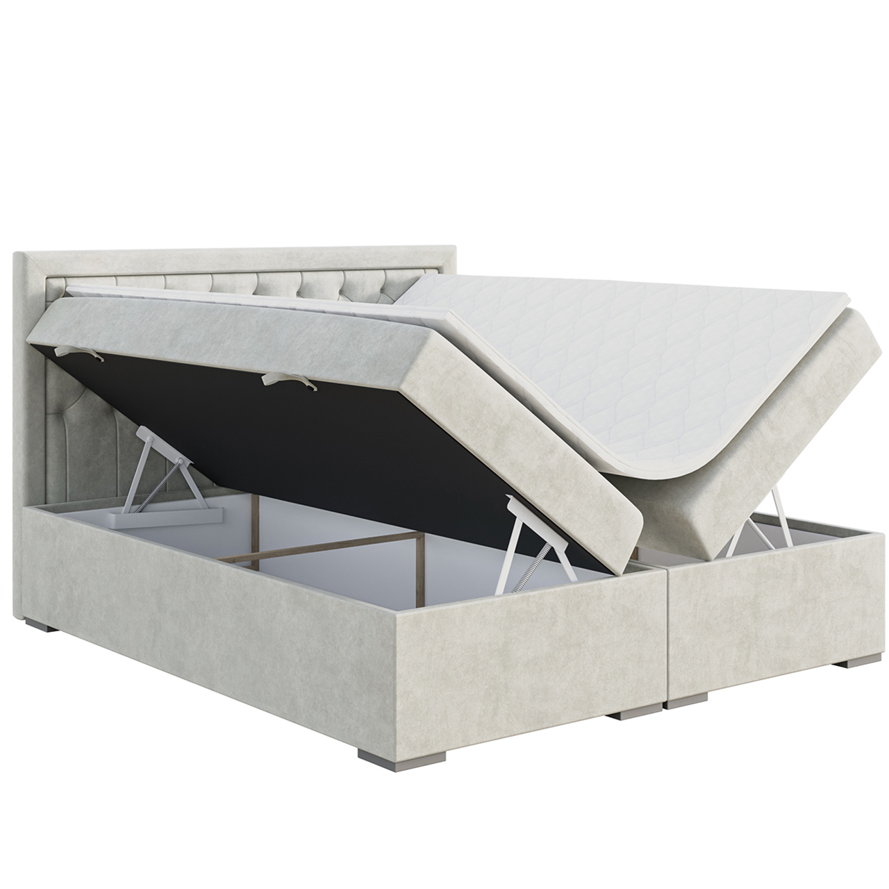 Łóżko kontynentalne BLUM 120x200 + Topper GRATIS - obrazek 2