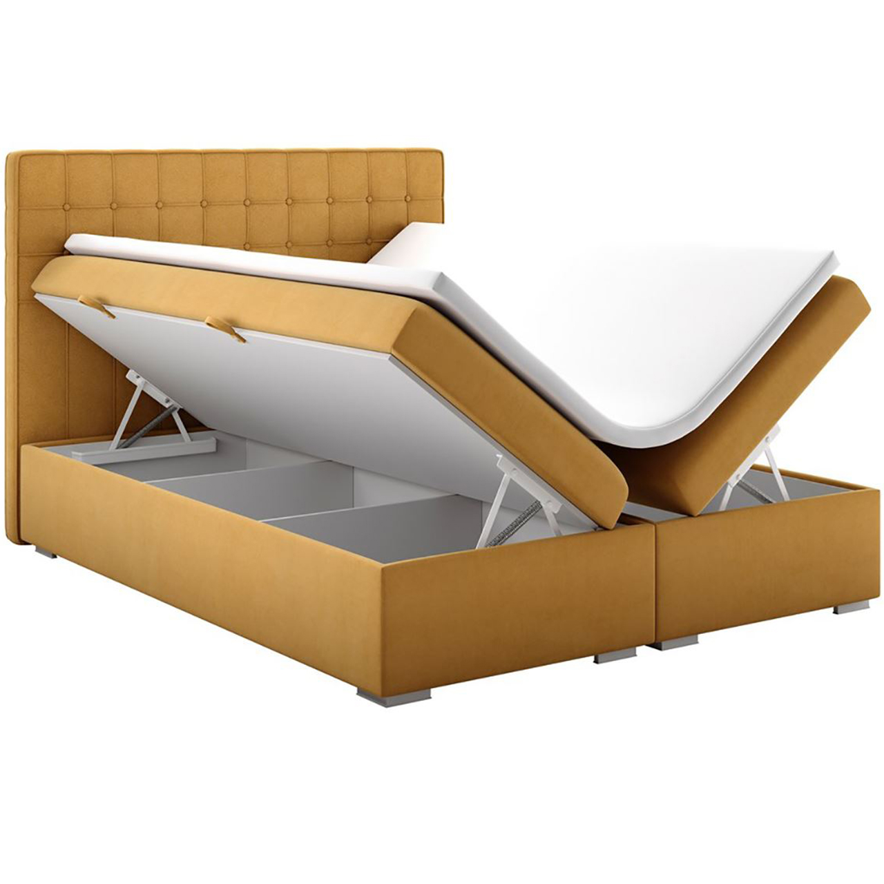 Łóżko kontynentalne CARLOS 140x200 + Topper GRATIS - obrazek 2