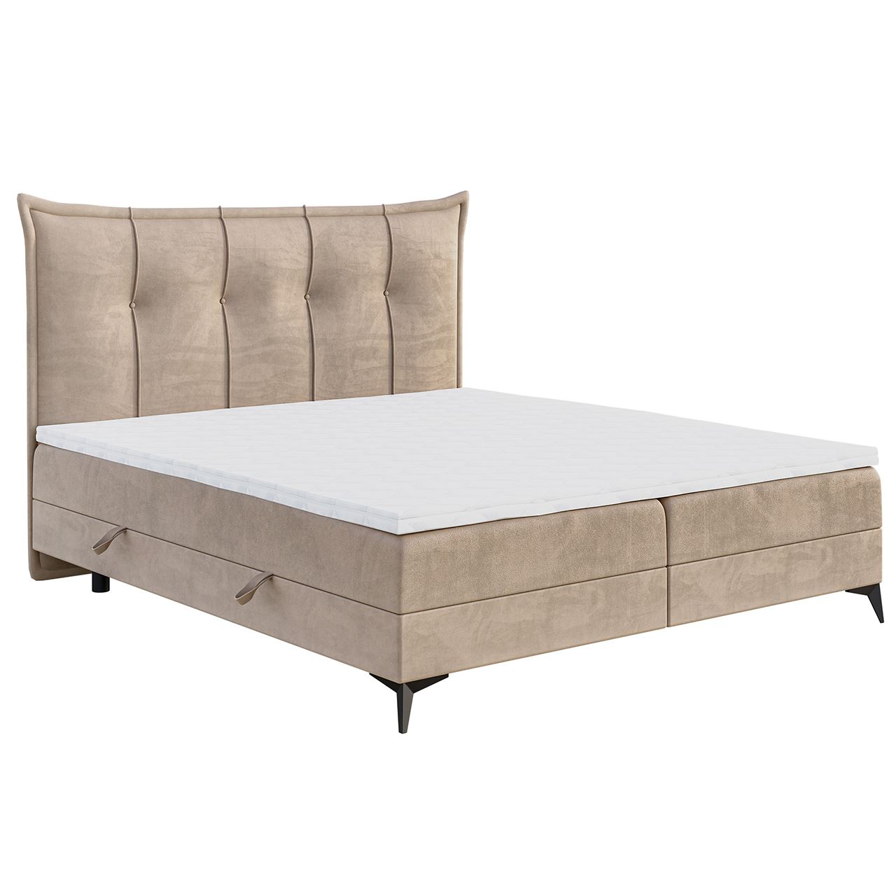Łóżko kontynentalne FOX 200x200 + Topper GRATIS #personalizuj