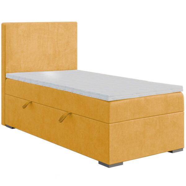 Łóżko kontynentalne LENI 90x200 lewe + Topper GRATIS