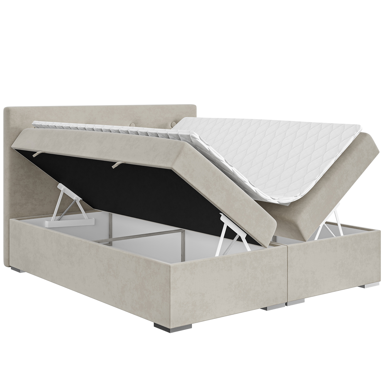 Łóżko kontynentalne POLLY 120x200 + Topper GRATIS - obrazek 2