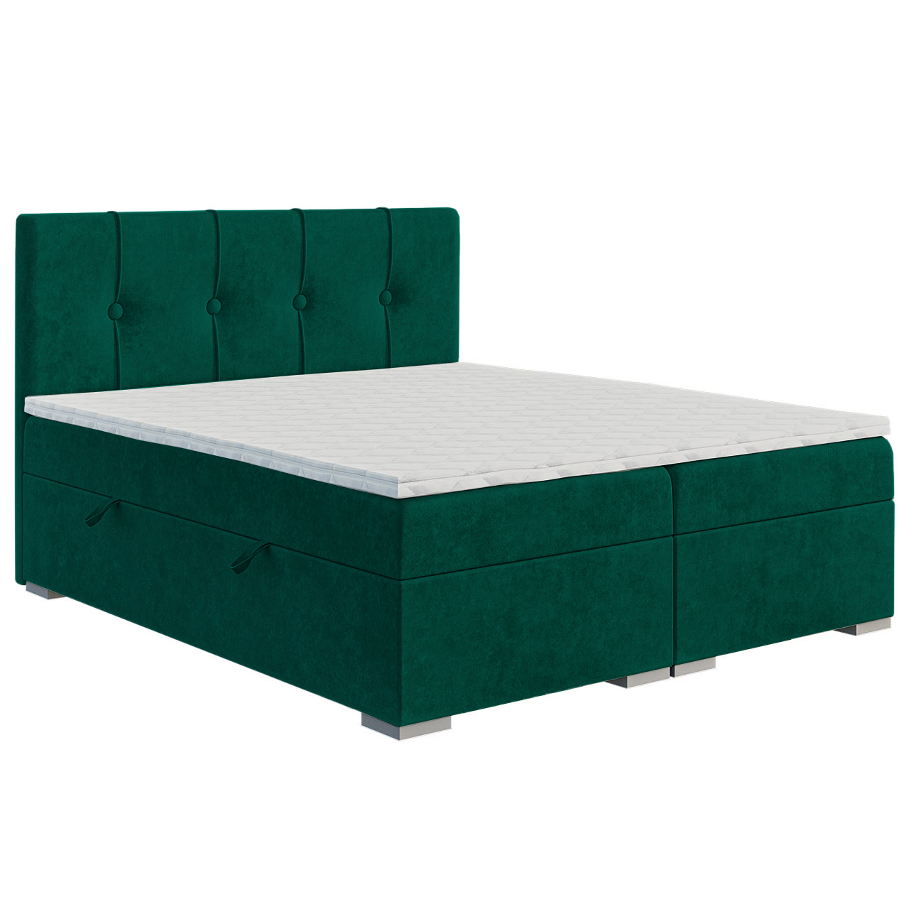 Łóżko kontynentalne RULEZ 200x200 + Topper GRATIS #personalizuj