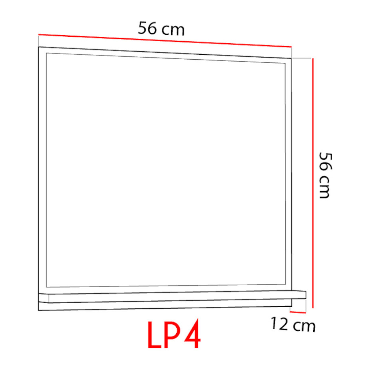 Lustro łazienkowe LUPO LP4 dąb artisan