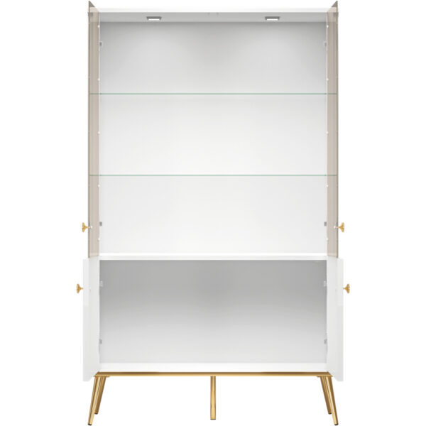 Witryna GOLDEN GL03 biały połysk