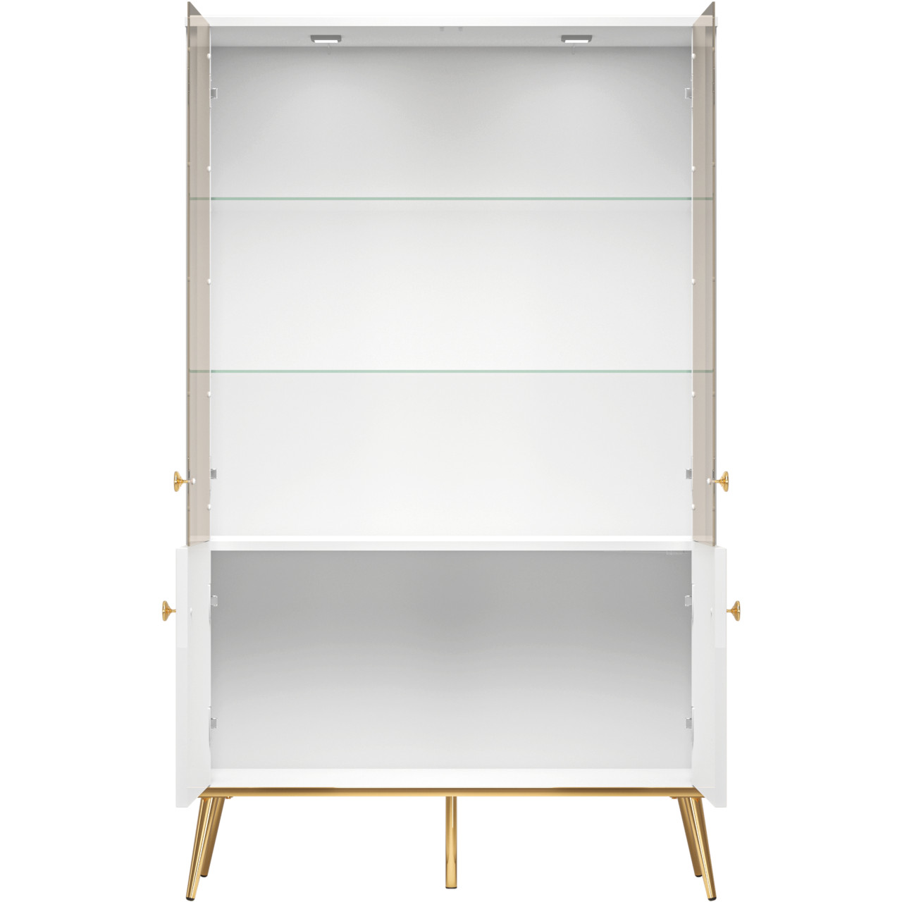 Witryna GOLDEN GL03 biały połysk