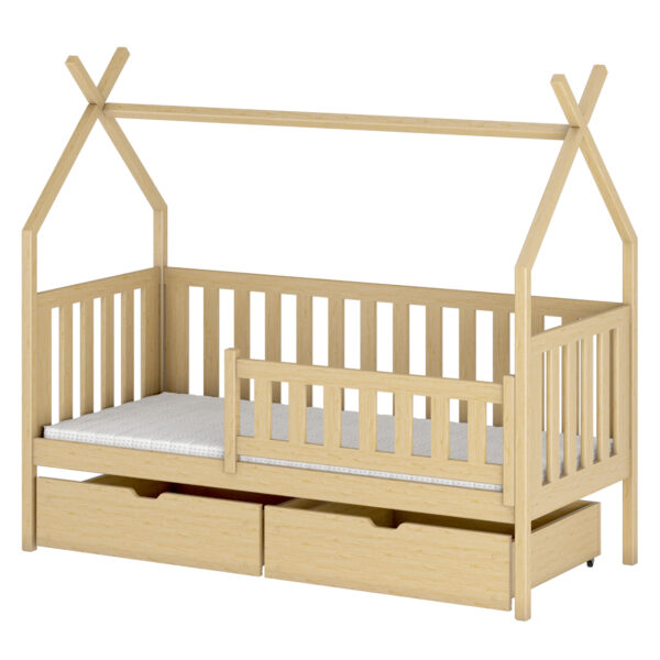 Drewniane łóżko JERRY 90x200