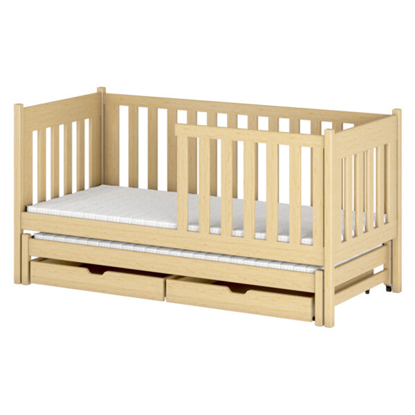 Drewniane łóżko podwójne TAJA 90x200
