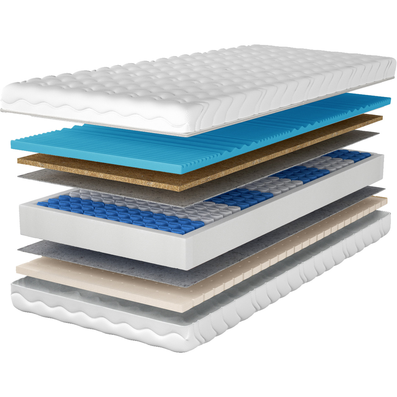 Materac 200x200 TYR pocket kokos lateks