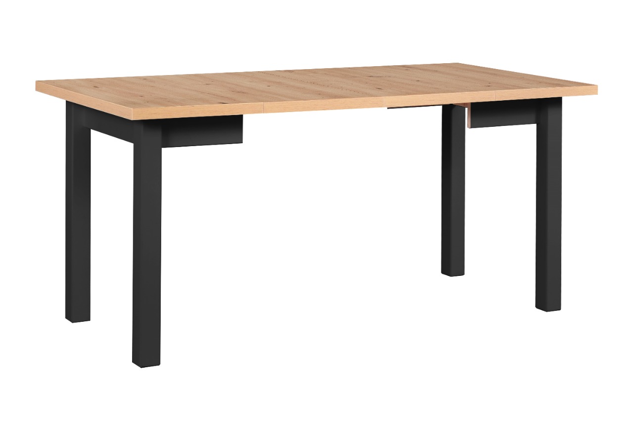 Stół DS8 80x80/160 artisan laminat / czarny - obrazek 2