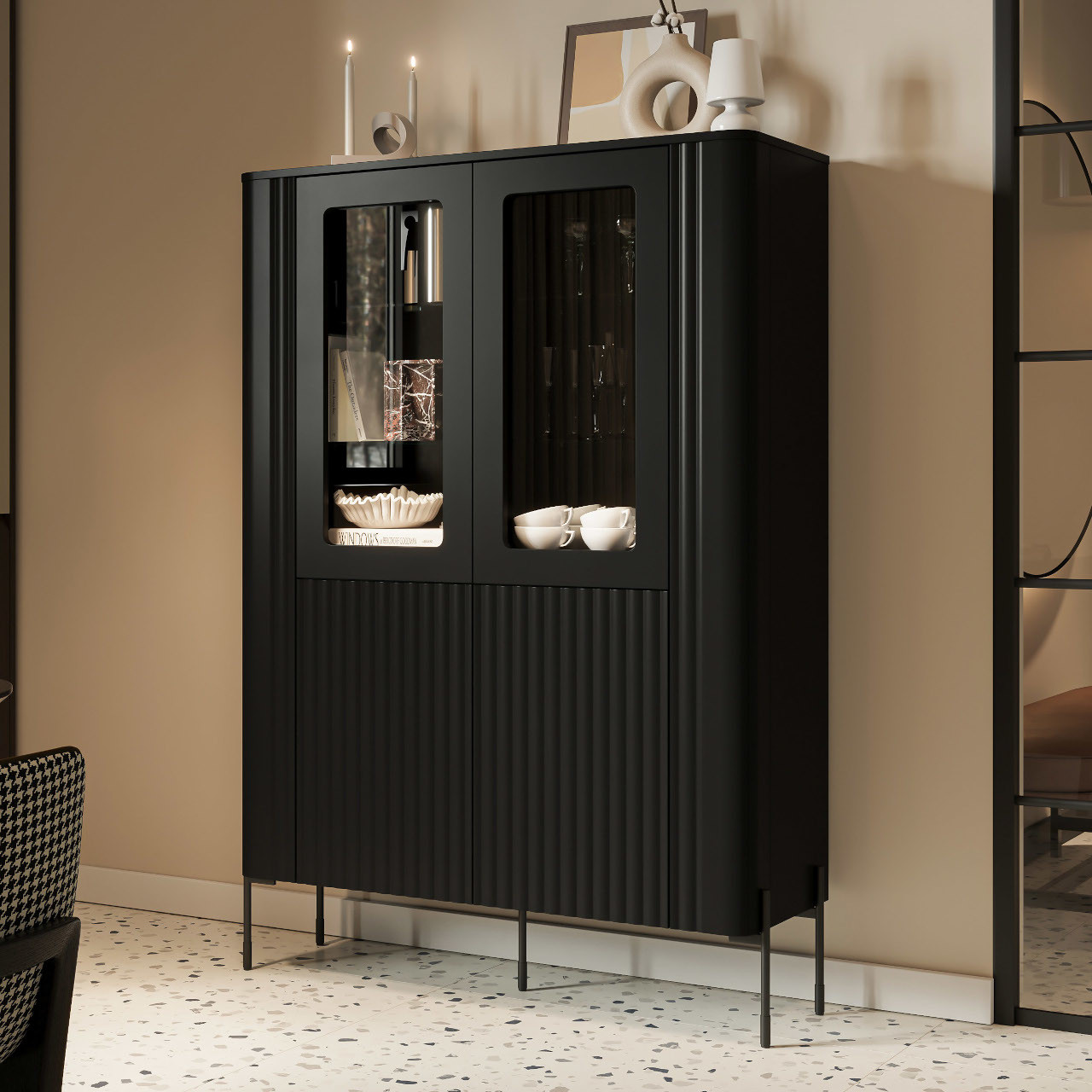 Witryna VENICE 110 czarny - obrazek 2