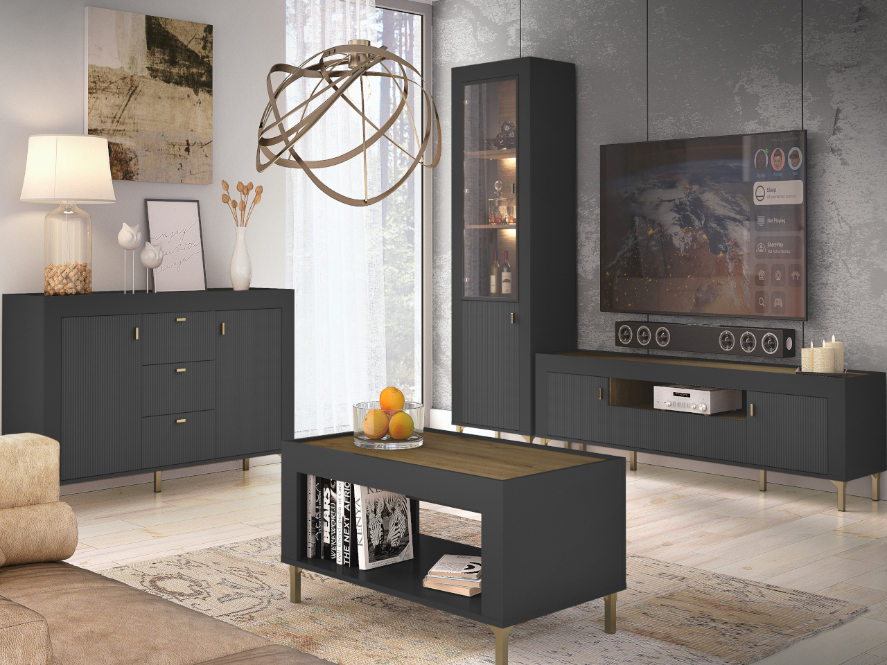 Witryna MOSSO 03 czarny - obrazek 2