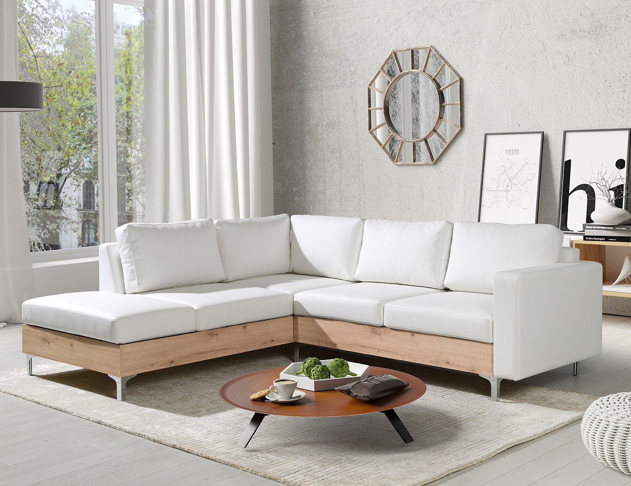 Narożnik ORLEAN WOOD soft 17 / dąb artisan lewy - obrazek 2