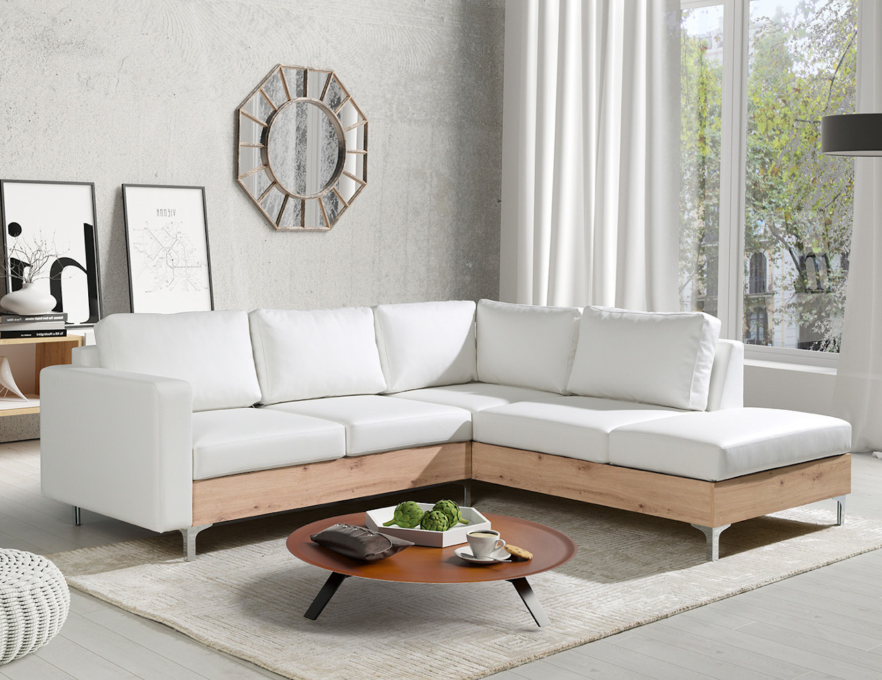 Narożnik ORLEAN WOOD soft 17 / dąb artisan prawy - obrazek 2