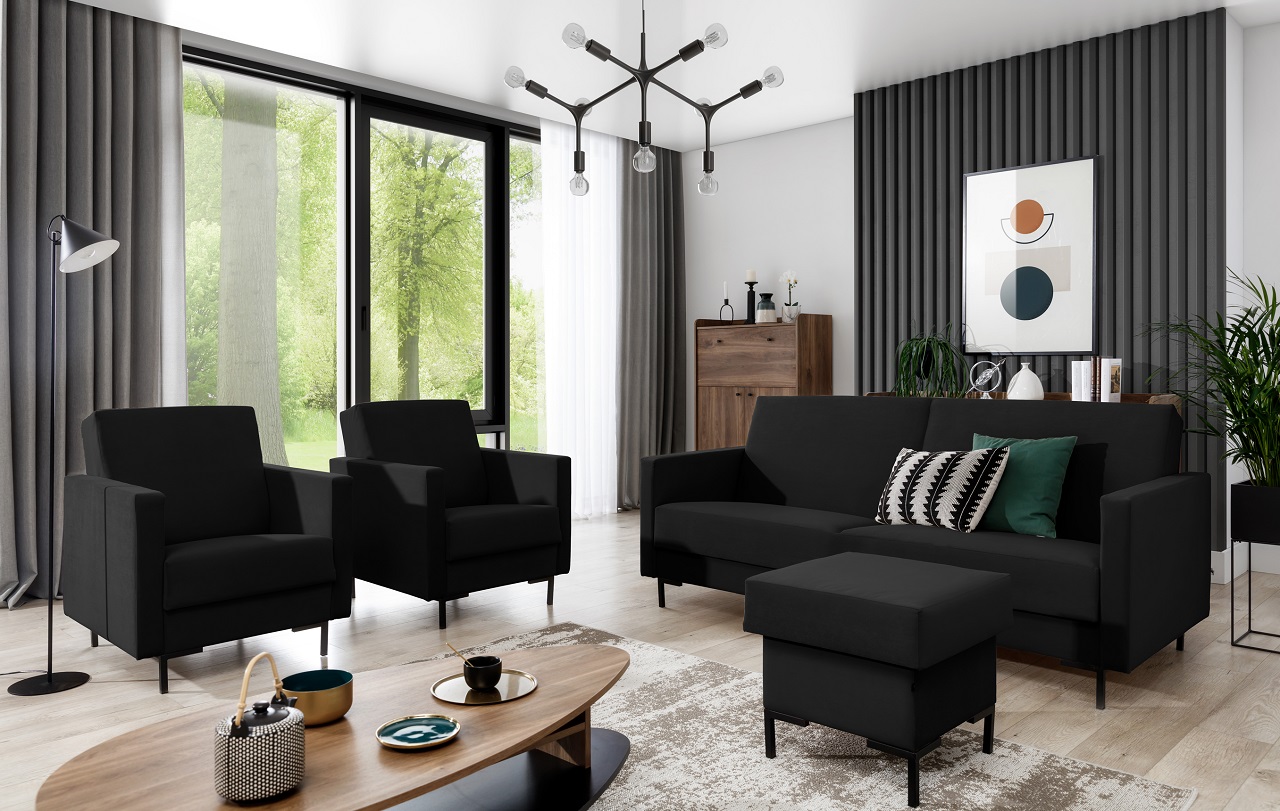 Fotel SELVA A madone 17047 czarny - obrazek 2