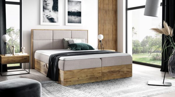 Łóżko kontynentalne ROSA 200x200 + Topper GRATIS
