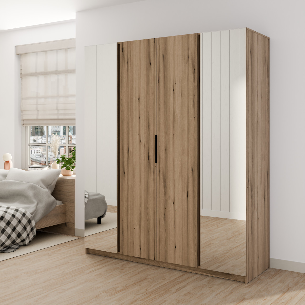 Szafa 200cm z lustrem KAYA 09 dąb evoke - obrazek 2