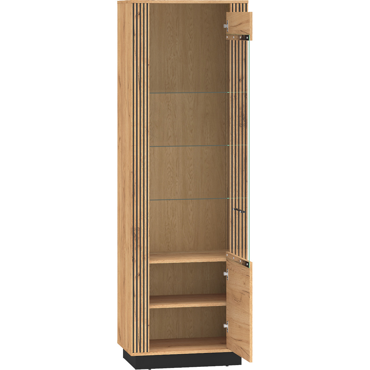Witryna URSA 04 dąb craft złoty + czarny - obrazek 6