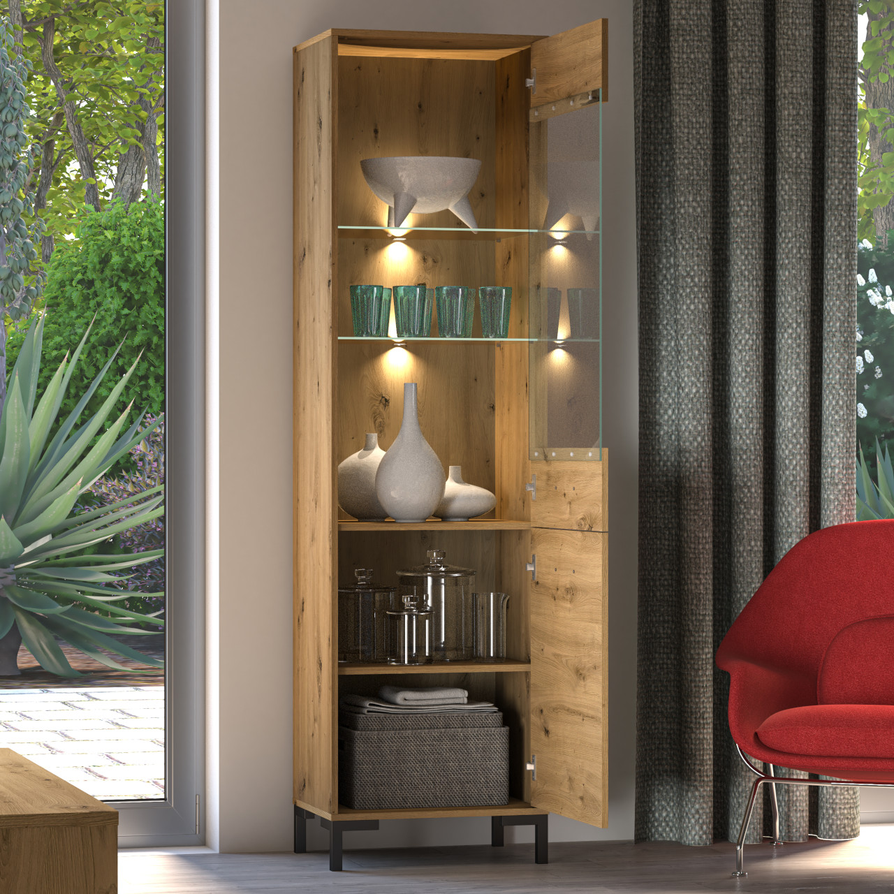 Witryna MEVIA 18 dąb artisan - obrazek 6