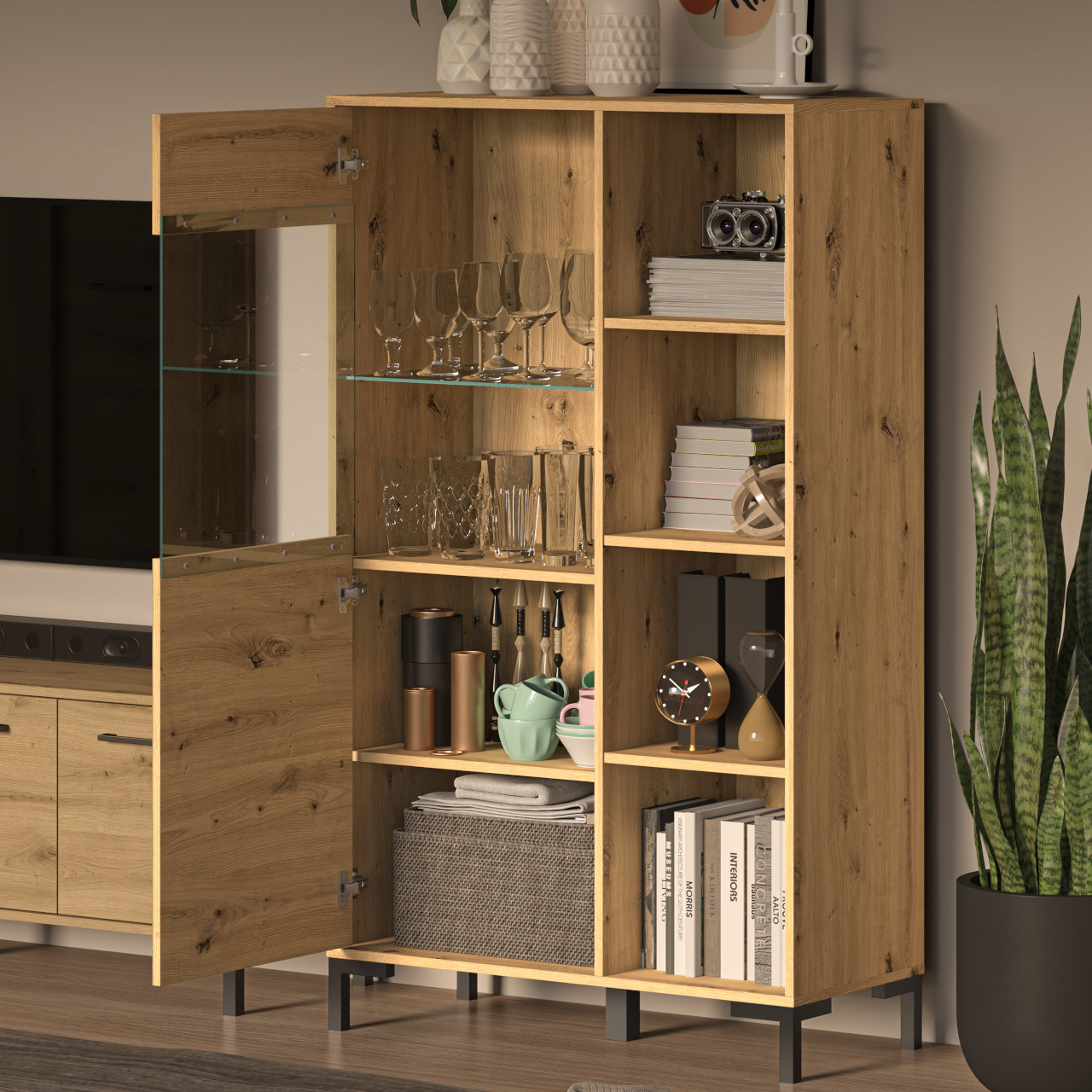 Witryna MEVIA 19 dąb artisan - obrazek 5