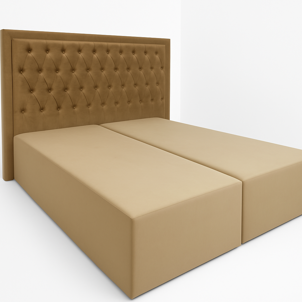 Łóżko hotelowe 200x200 GOLDEN SLEEP DOUBLE II beżowy - obrazek 3