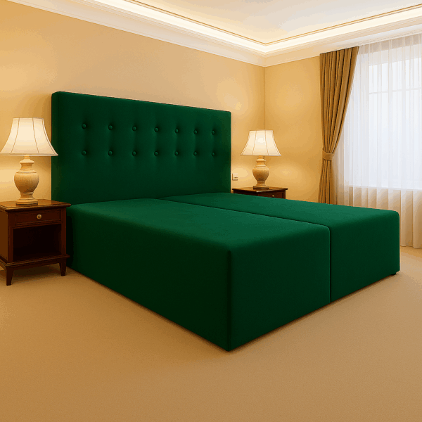 Łóżko hotelowe 200x200 GOLDEN SLEEP DOUBLE zielony