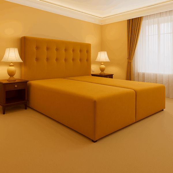 Łóżko hotelowe 140x200 GOLDEN SLEEP DOUBLE złoty