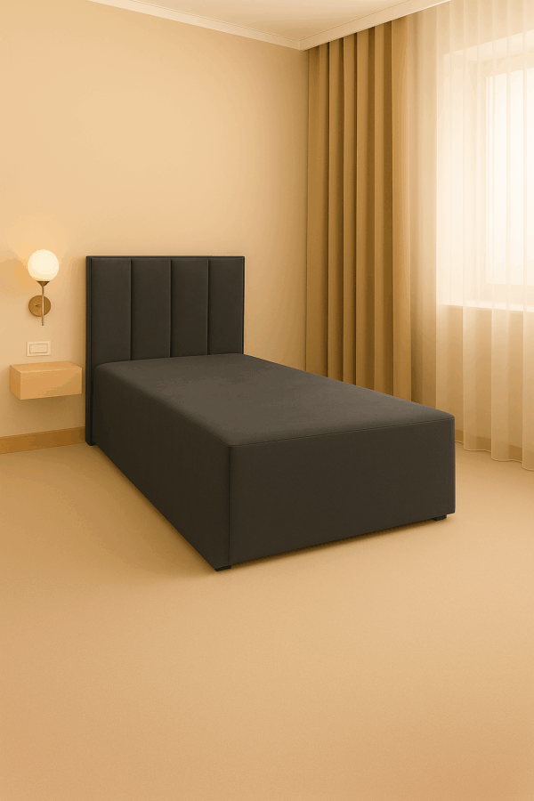 Łóżko hotelowe 100X200 GOLDEN SLEEP SINGLE III szary