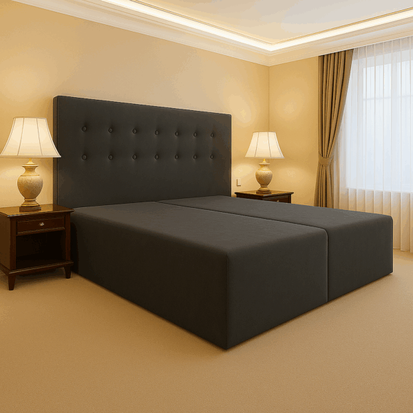 Łóżko hotelowe 140x200 GOLDEN SLEEP DOUBLE szary
