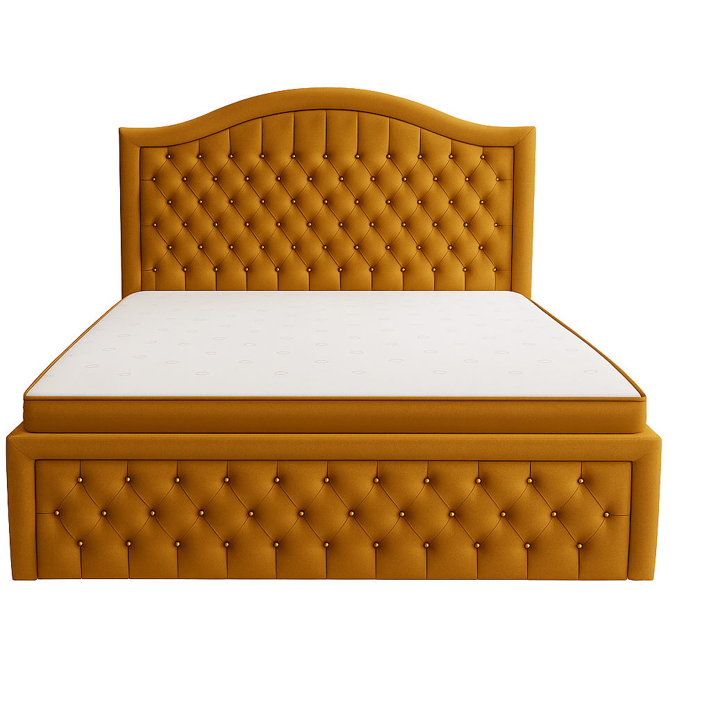 Detal łóżka kontynentalnego KING SIZE